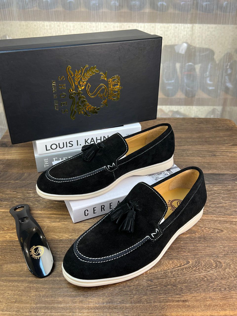 Chaussure homme de type mocassin à pampilles (Copie)